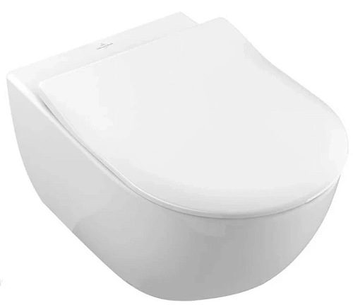 Унитаз подвесной Villeroy & Boch Subway 2.0 с сиденьем и грязеотталкивающим покрытием - фото 2
