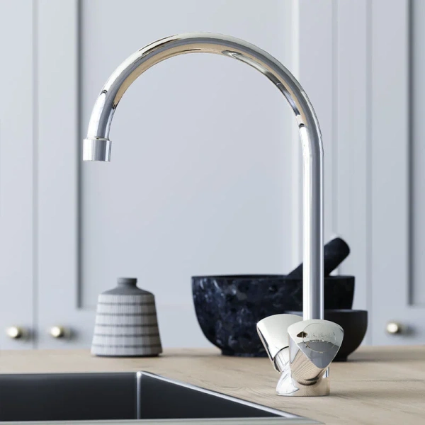 Смеситель для кухни Damixa Object двухвентильный HFON00000 (детальная фотография), хром