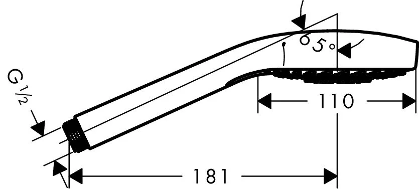 Душевая лейка Hansgrohe Croma Select S 26801400 (детальная фотография), по запросу index_1