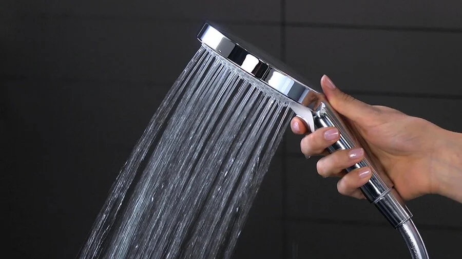 Душевая стойка Hansgrohe Raindance Select белый/хром 27127400 (детальная фотография), с термостатом