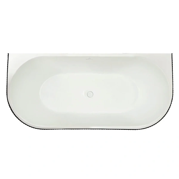 Ванна акриловая Royal Bath Nero RB611902BL-WT, 150 x 75 см, цвет белый/черный (детальная фотография)