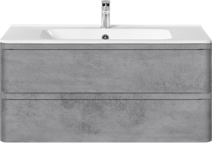Тумба под раковину подвесная Vincea Vico 99,5 см Beton VMC-2V100BT (детальная фотография)