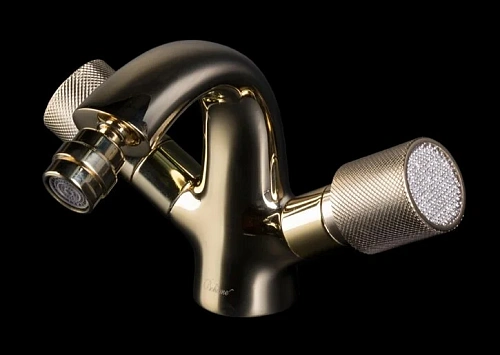 Смеситель для биде Boheme Royal Cristal золото - фото 5