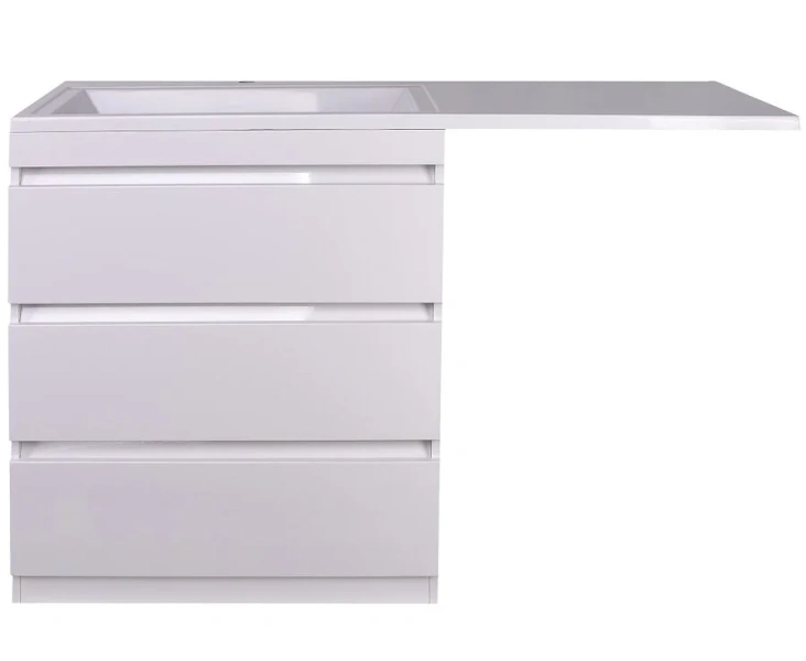 Тумба с раковиной напольная Style Line Даллас СС-00000558 120 см с тремя ящиками (детальная фотография)