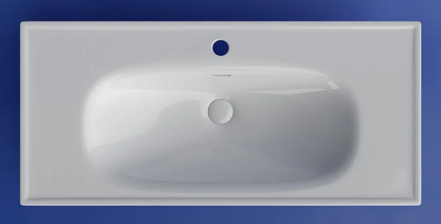 Раковина Ceramica Nova Sabo 100 см белая CN13003 (детальная фотография), белые