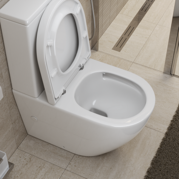 Чаша для унитаза-компакта BelBagno Sfera-TOR белая BB2141CP-TOR (детальная фотография), белые