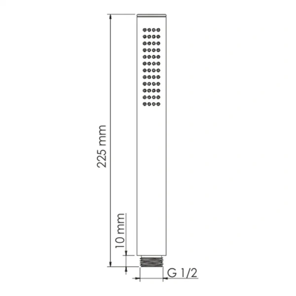 Лейка для душа Wasserkraft 1-функциональная A137 (детальная фотография), душевые лейки