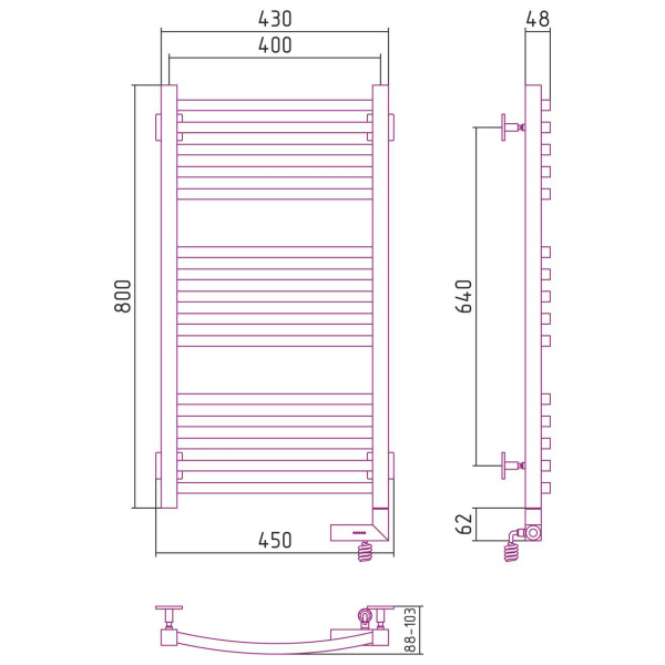 Схема (детальная фотография), лесенка, вертикальные
