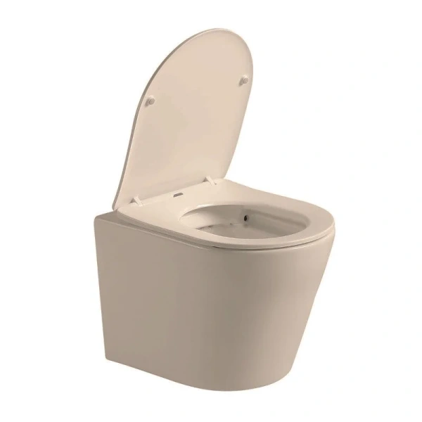 Унитаз подвесной Vincea Piatti капучино матовый VT1-11SMC (детальная фотография), фарфор, керамика