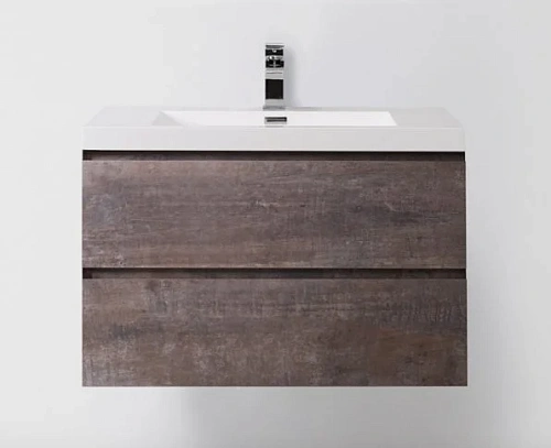 Тумба под раковину подвесная BelBagno Luce 80 см Stone - фото 1