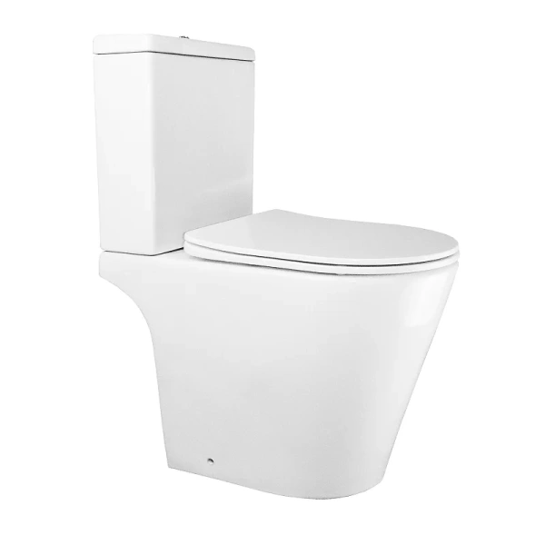 Унитаз компакт Azario Flin белый AZ-1363C (детальная фотография), с бачком