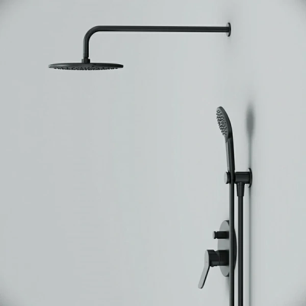 Душевой комплект Am.Pm X-Joy черный матовый FB85A1RH22 (детальная фотография), черные
