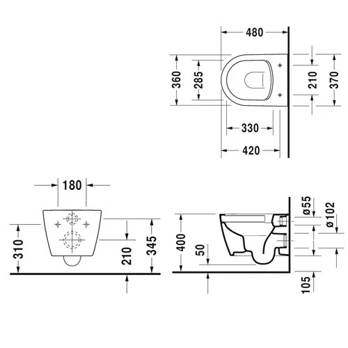 Крышка-сидение с микролифтом Duravit ME by Starck белая  0020190000 (детальная фотография), с микролифтом
