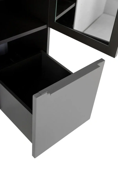 Шкаф-пенал подвесной Cezares Premium 35 см Grigio Nuvola 55504 (детальная фотография), серые