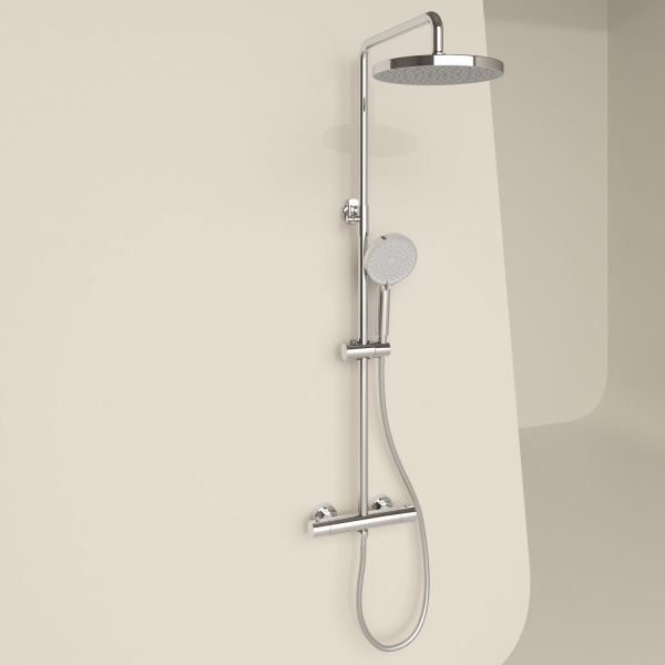 Душевая стойка Sancos Teo хром SC11001CH (детальная фотография), хром