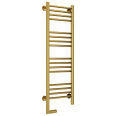 Полотенцесушитель электрический левый, цвет золото перемычка прямая Сунержа Богема 2.0 1000х300