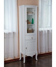 Шкаф, цвет белый глянец, фурнитура бронза, La Beaute Marian