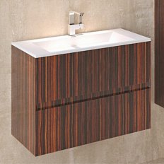 Тумба без раковины La Beaute FINISTERE в цвете макассар 75см