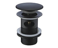 Донный клапан Wasserkraft push-up черный