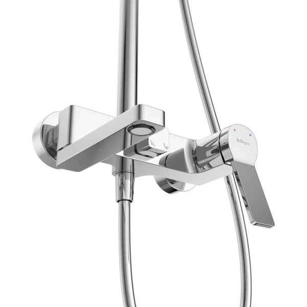 Душевая стойка BelBagno Albano хром ALBANO-VSCM-CRM (детальная фотография), с изливом