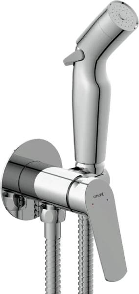 Гигиенический душ со смесителем Cersanit Flavis хром 64104 (детальная фотография)