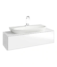 Тумба под раковину подвесная Aqwella Genesis 120 см белая