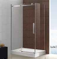 Душевой уголок Cezares Stylus M 150х90 см профиль хром