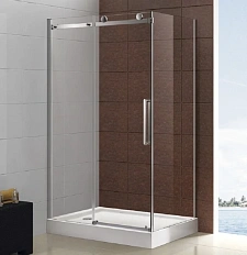 Душевой уголок Cezares Stylus M 150х90 см профиль хром