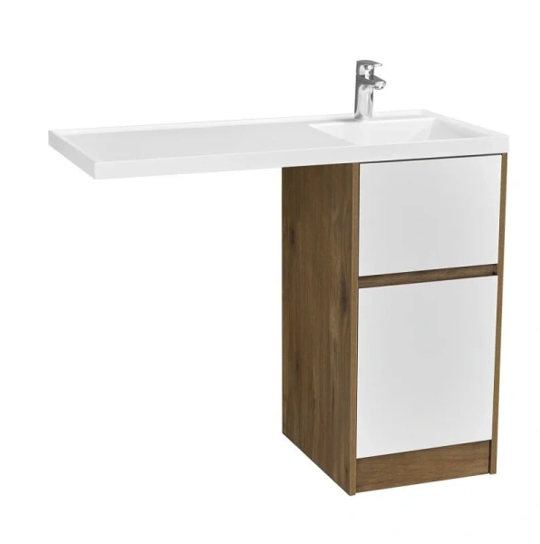 Фасад для тумбы Акватон Лондри 40 см белый 1A274901LH010 (детальная фотография) index_1