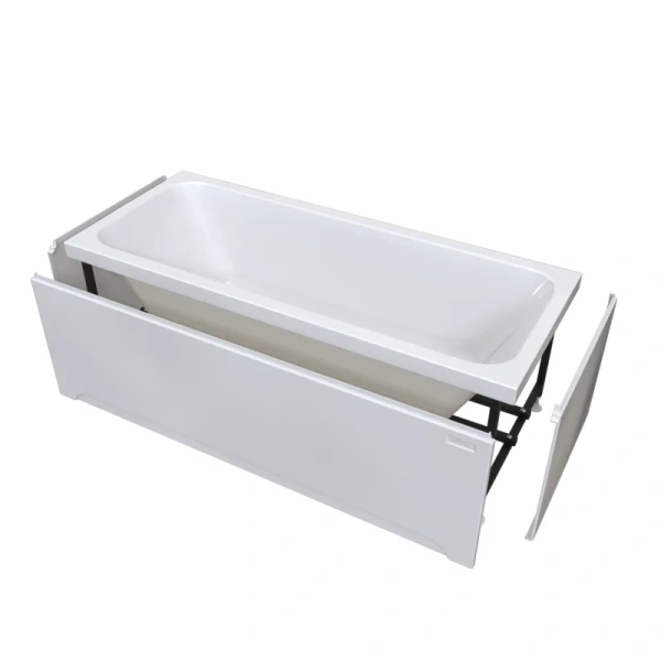 Акриловая ванна Радомир Патрисия 1-01-0-0-1-333, 185 x 85 см, с каркасом, белая (детальная фотография), белые