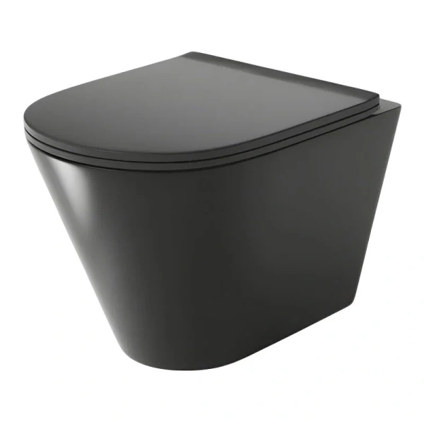 Унитаз подвесной Grossman черный GR-4477BMS (детальная фотография)