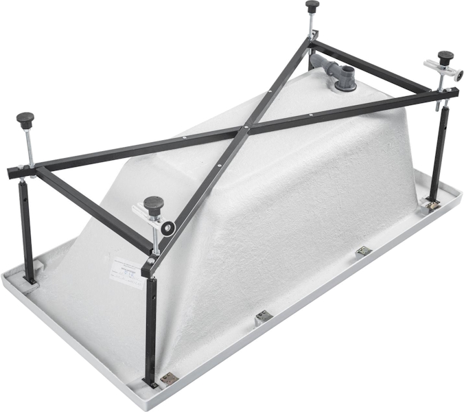 Ванна акриловая Aquanet Bright 145x70 см с каркасом 239668 (детальная фотография), без гидромассажа, недорогие, маленькие