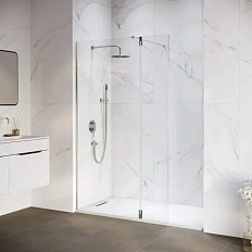 Душевая перегородка RGW Walk In WA-051 351005173 100 см алюминиевый профиль