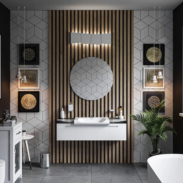 Раковина Kerasan Inka Project 60 см белая 341101*1 (детальная фотография), белые