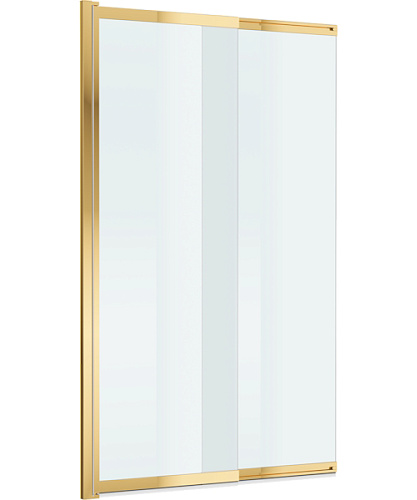 Шторка для ванны BelBagno Luce 100x145 см профиль золото - фото 3