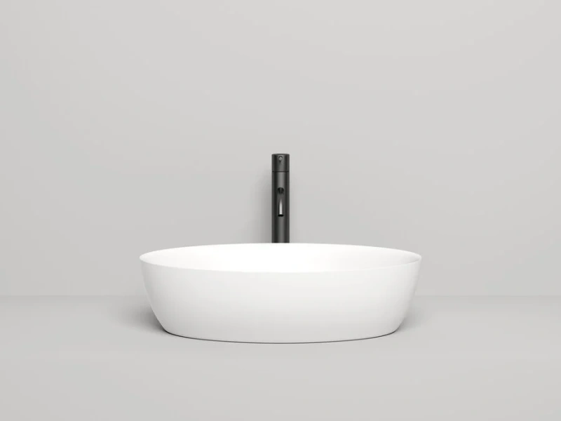 Раковина Salini Alda 01 58 см накладная, белый матовый 110621M (детальная фотография), накладные (на столешницу), пристенные