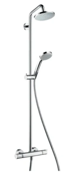 Душевая стойка Hansgrohe Croma с термостатом 27135000 (детальная фотография)
