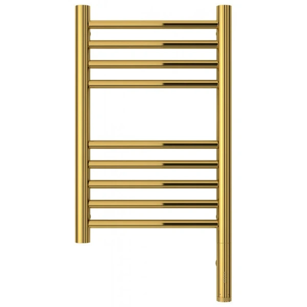 Полотенцесушитель электрический Сунержа Богема 3.0 30х50 см левый золото 03-5804-5030 (детальная фотография), лесенка, вертикальные, узкие