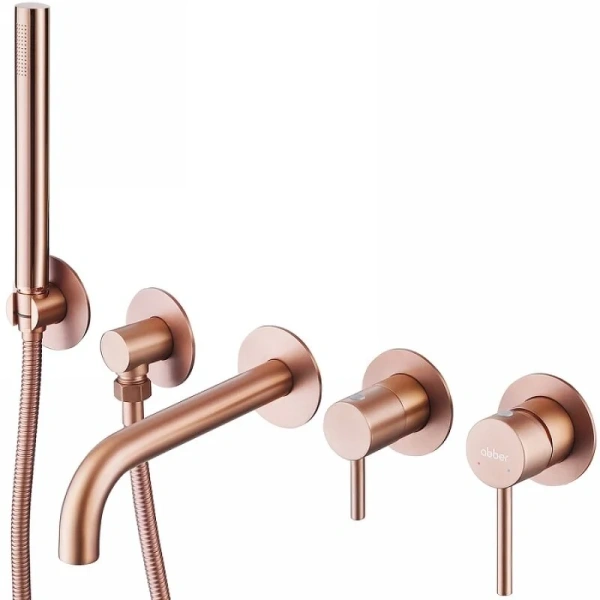 Смеситель для ванны Abber Wasser Kreis золото матовое AF8130MRG (детальная фотография)