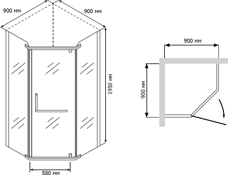 Схема (детальная фотография), многоугольные