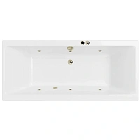 Ванна гидромассажная Excellent Pryzmat Slim Soft 160 x 75 см, белый/бронза, WAEX.PRY16S.SOFT.BR