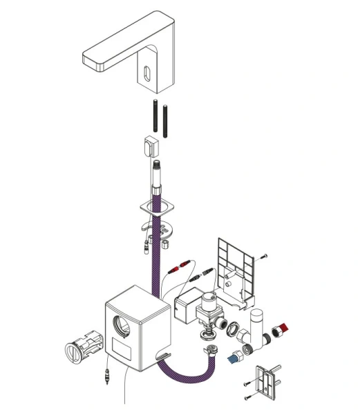 Смеситель для раковины Timo Torne золото матовое 4313/17F (детальная фотография), для раковины