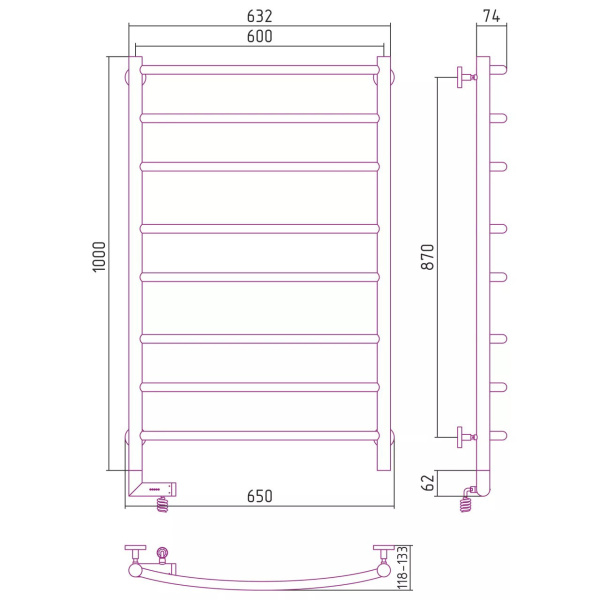 Схема (детальная фотография), хром