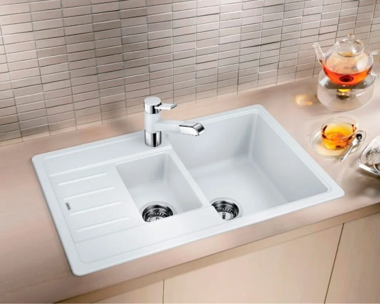 Мойка для кухни Blanco Legra 6S 78 см белая 521304 (детальная фотография), прямоугольной формы