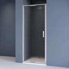 Душевая дверь в нишу RGW Stilvoll SV-05 90 см профиль хром стекло матовое с рисунком
