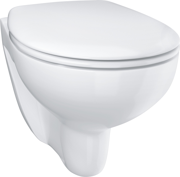 Унитаз подвесной Grohe Bau Ceramic безободковый 39351000 (детальная фотография), подвесные, встраиваемые