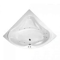 Ванна гидромассажная Excellent Konsul Line 150 x 150 см, белый/хром, WAEX.KON15.LINE.CR