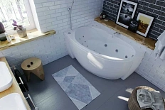 Ванна акриловая Акватек Бетта 150x95 см правая