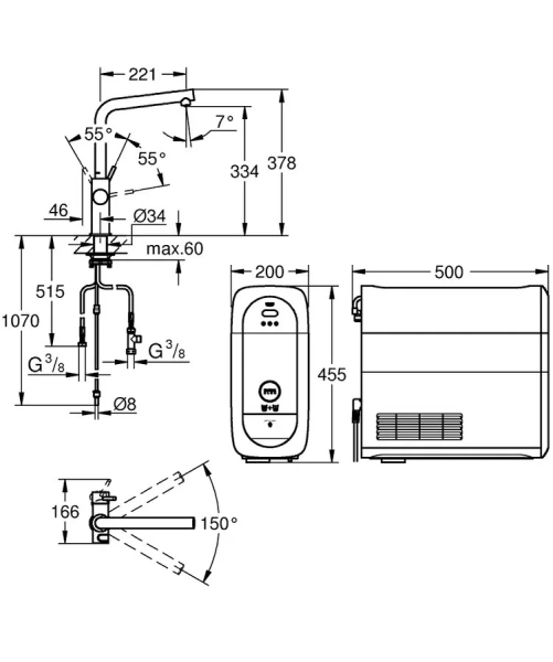 Смеситель для душа Hansgrohe Metris хром 31454000 (детальная фотография), для душа