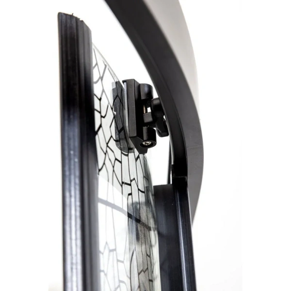 Душевой уголок Deto HB 80x80 см профиль черный HB80 (детальная фотография), раздвижные